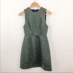 ALICE + OLIVIA Green Tweed Mini Dress / Sz 0